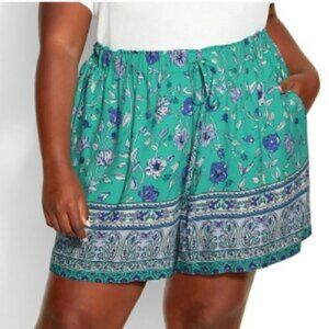 Ginny Tie Waist Short Jade Size 14